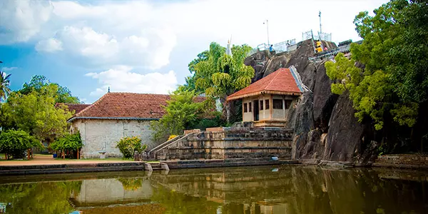 Meghagiri Vihara, First Tooth relic temple, present-day Isurumuniya Viharaya