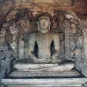Gal vihara The Second Sedentary Buddha Image