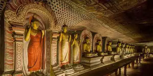 Dambulla golden cave temple